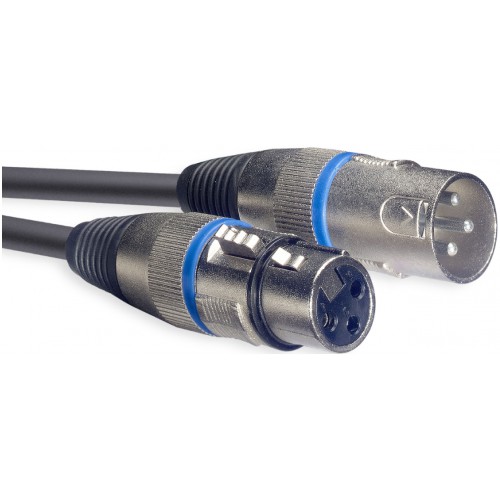 Stagg SMC6 BL, mikrofonní kabel XLR/XLR, 6m, modré kroužky