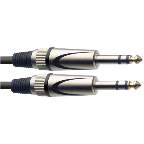 Stagg SAC1PS DL, kabel stereo JACK/stereo JACK, 1m