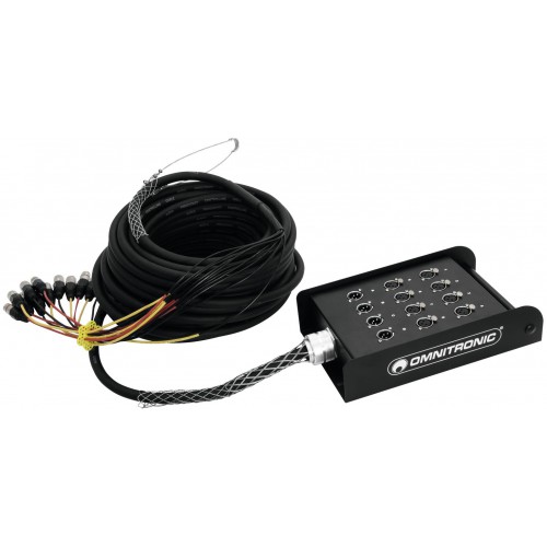 Omnitronic multicore kabel se stageboxem 8IN/4OUT XLR, 30 m